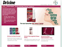 Tablet Screenshot of drixine.com.au